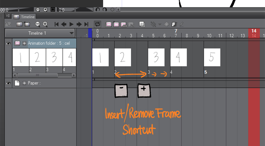 How to Insert/Remove Frames in Clip Studio Paint  using shortcuts! –  Pharan Art and Tech
